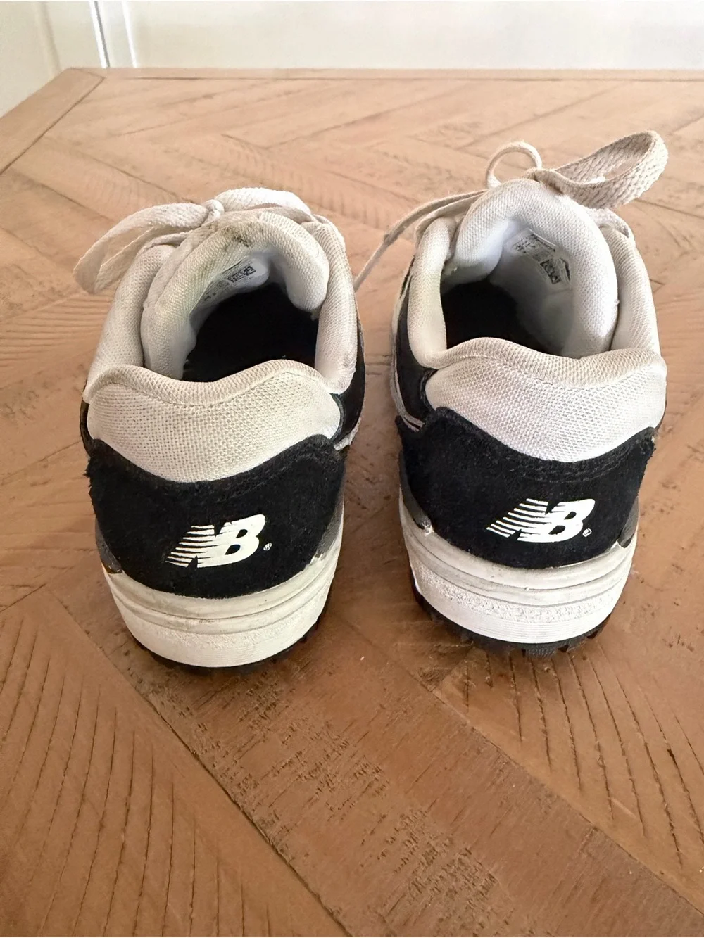 New Balance Kids Black and White Sneakers Duo